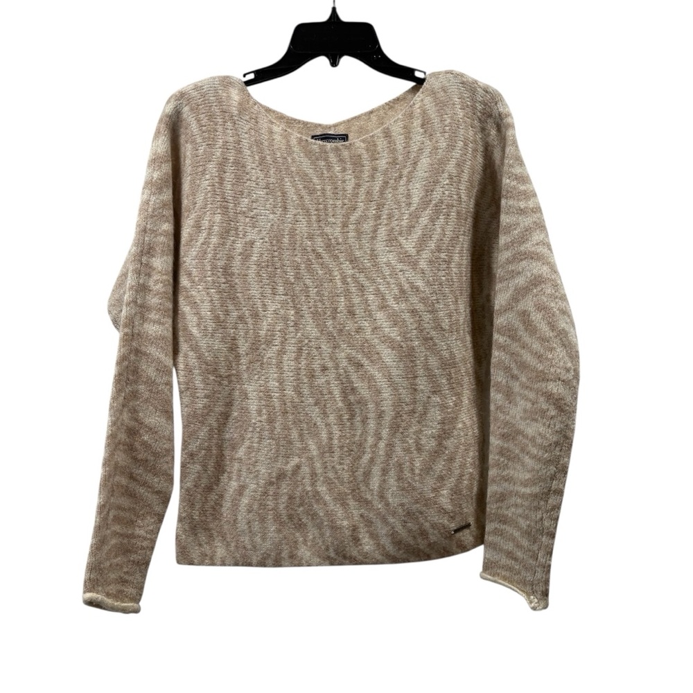 Abercrombie & Fitch Beige Zebra Stripe Sweater Size XS